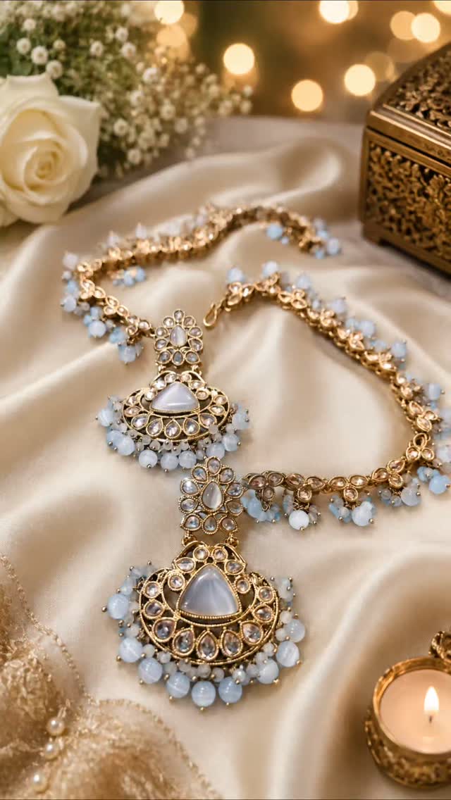 Modish Gold Plated Necklace Set for Women image 7
